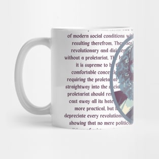 Karl Marx Portrait and Quote Mug